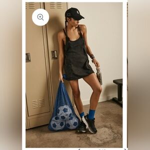 Free People FP Movement Wmns Hot Shot Mini Dress M Black Athleisure Comfy